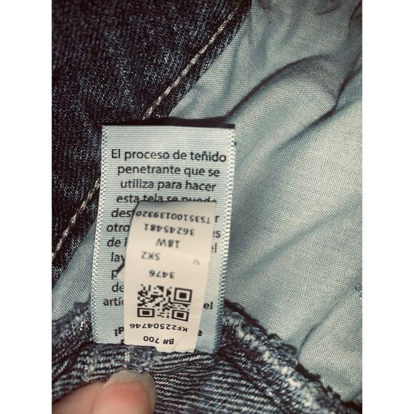 18W Terra And Sky Modest Denim Skirt Womens 5 Pocket Front Slit Jean Skirt 28" - Picture 12 of 12